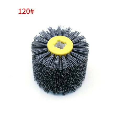 

pcs 120*100*19mm Nylon Abrasive Wire Drum Polishing Wheel Electric Brush for Woodworking Metalworking