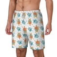 thumbnail image 2 of Uemuo Sea Turtle Pattern Mens Swim Trunks Quick Dry Board Shorts with Mesh Lining, Stretch Beach Shorts Quick Dry No-Chafing Board Shorts-XX-Large, 2 of 9
