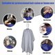 thumbnail image 4 of Barber Cape, Hair Salon Cape With Adjustable Metal Clip, Shampoo Hair Cutting Cape For Barbers And Stylists - 55 X 63 Inches Barber Home Use Gift, 4 of 4