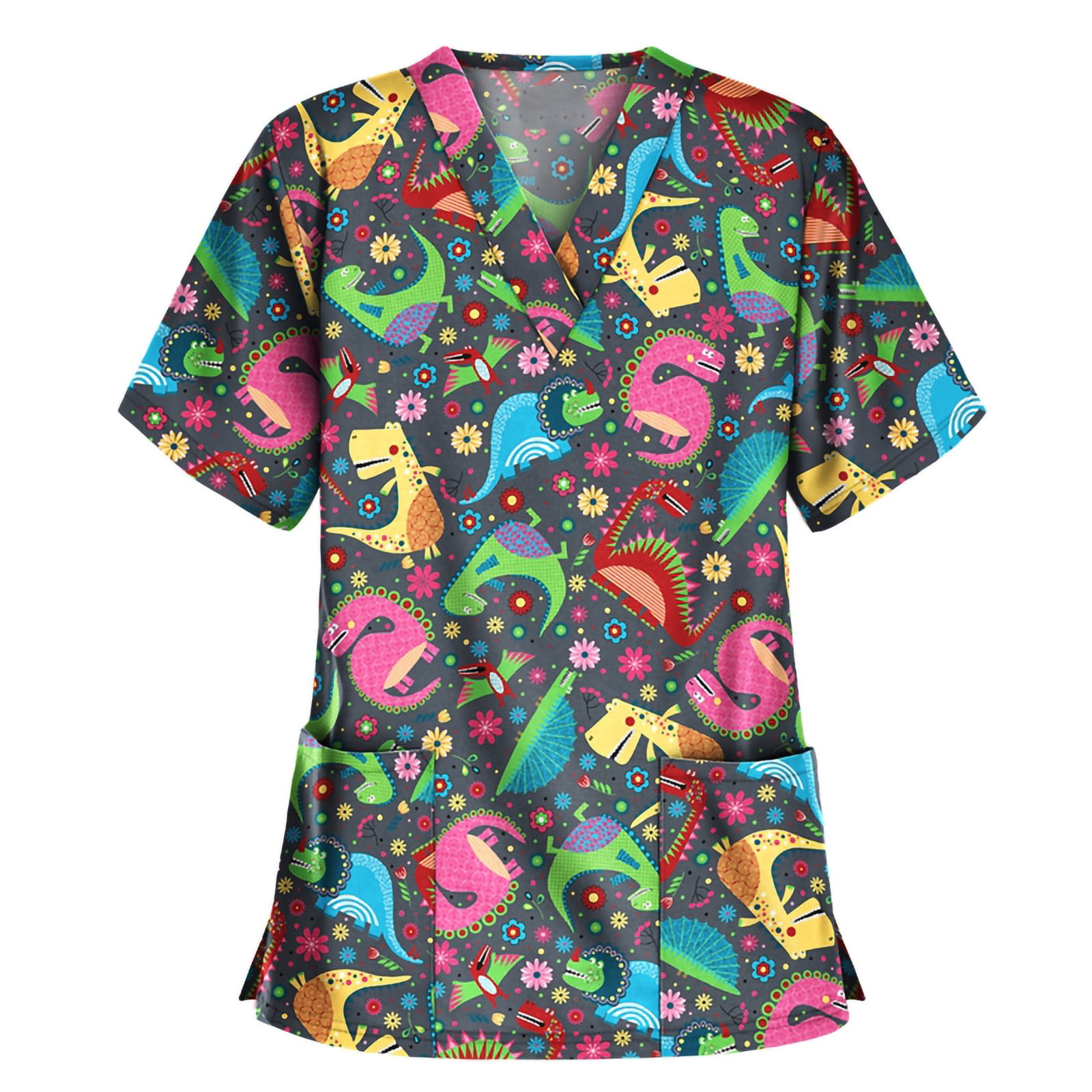 B91xz Christmas Gifts Christmas Shirts Christmas Shirts For Women Long Sleeve Cute Funny Santa Claus Printed Graphic Tee Crew Neck Tunic Blouse Shirts Black 3xl Walmart Com