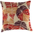 thumbnail image 6 of Jordan Manufacturing 18" x 18" Hixon Sunset Beige Leaves Square Outdoor Throw Pillow (2 Pack), 6 of 12