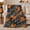 Halloween Camo, variant on Autumn autumn celebration Camouflage, Warm Flannel Blanket for Living Room and Family Room, Festive autumn celebration Scene, Art Lovers autumn celebration Gift, Festive Home Decor