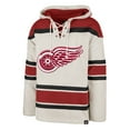 thumbnail image 2 of Men's '47 Oatmeal Detroit Red Wings Rockaway Lace-Up Pullover Hoodie, 2 of 3