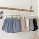 thumbnail image 4 of Pantalones cortos de dormir de estilo coreano para mujer, ropa de dormir bordada, pantalones de pijama de verano, ropa de casa, cintura elástica, ropa de habitación sólida, 4 of 4