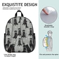 thumbnail image 5 of Black Labrador Backpack Backpack for School,Cute School Bag,Schoolbag with Adjustable Shoulder Straps & Padded Back,13.8"x11.4"x6", 5 of 6