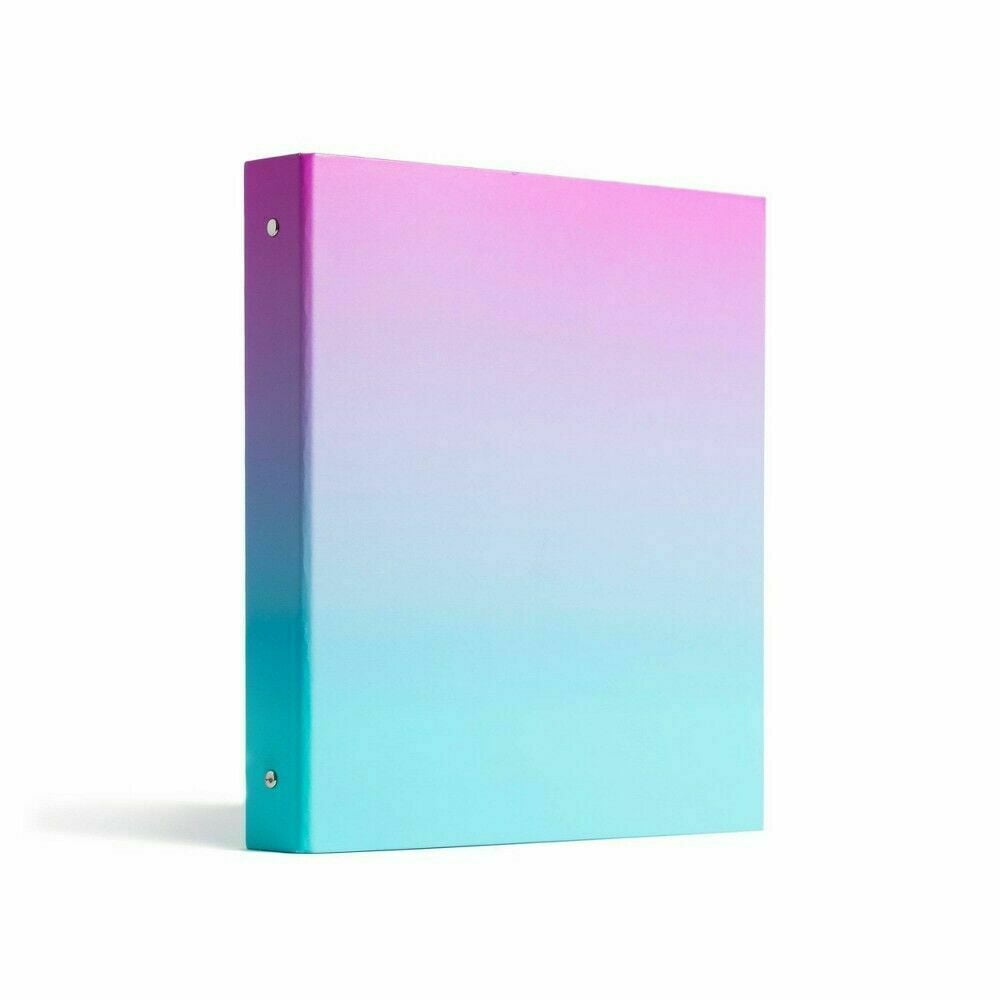 UBrands 3 Ring 1" Binder Ombre Pink/Purple