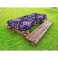 thumbnail image 1 of Celtic Outdoor Tablecloth, Ethnic Unique Celtic Knot Figures with Swirling and Twisted Line Details Print, Decorative Washable Fabric Picnic Tablecloth, 58 X 104 Inches, Violet Lilac, by Ambesonne, 1 of 2