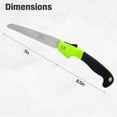 thumbnail image 5 of Deli 7-inch Stainless Steel Folding Handsaw,Portable Camping Jab Saw with Triple Cut Teeth for Trees Trimming,Branches Cutting, Gardening,Camping, Hunting, 5 of 9