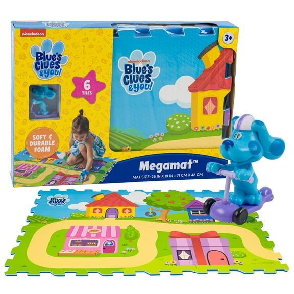 Blues Clues 6pc Foam Megamat- 28x19"