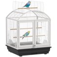 thumbnail image 1 of PawHut Cage à Oiseaux Ouverte de 30 Pouces avec Plateau Amovible, Récipient Alimentaire, 1 of 10