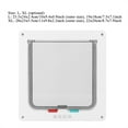 thumbnail image 3 of Classic Square Appearance Design, White Color Controllable Flexible Switch Pet Lock Flap Door- Large And X-Large For Pets Puppy Dog Cats For Window & Wall, 3 of 8