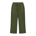 thumbnail image 7 of Liyamei Girls Beach Casual Pants with Solid Color Capri Style for Summer Comfort Size 5-14 Years, 7 of 7