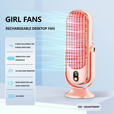 

Cold Fan Desktop Fan For Bedroom Portable Box Fan USB Rechargeable Car Fans Home Brushless Motor Small Fan Window Fan Shaking Room Fan Head Fan