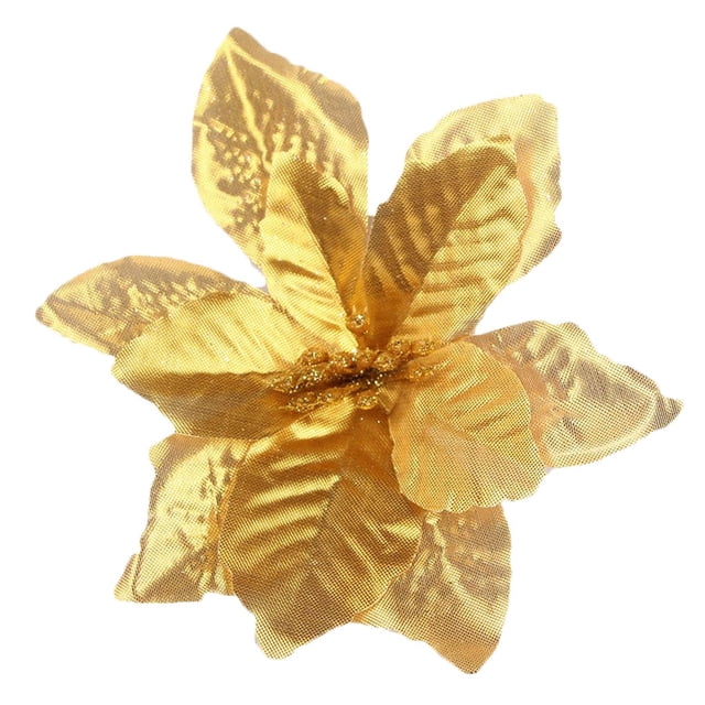 Billuyoard Árbol de Navidad Decorativo Flor Falsa Portátil Desmontable Moda Parque Jardín Artificial Simulación Festival Flores Kits de decoración para fiestas Oro Billuyoard JR1170-01