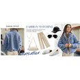 thumbnail image 4 of Lentta Womens Cropped Sherpa Fleece Plaid Jacket Winter Chunky Teddy Checkered Fuzzy Outerwear, 4 of 6