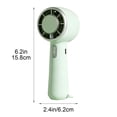 thumbnail image 3 of Liamobondopolis Handheld Mini Cooling Fan USB Rechargeable, 3 Speed Portable Personal Pocket Fan for Outdoor Beach Travel Commute Office 6.2in, 3 of 7