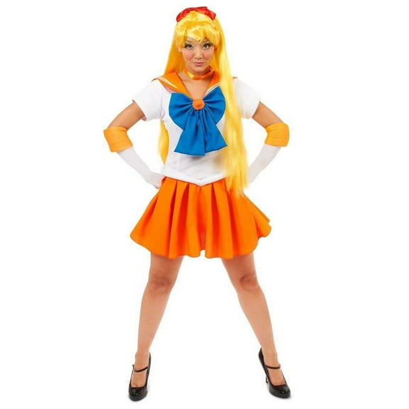 Seasonal Visions Sailor Moon Venus Sexy Adult Costume Large Female