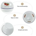 thumbnail image 2 of Retro Style Enameled Bowl Kitchen Vintage Enamel Pot Household Soup Basin, 2 of 8