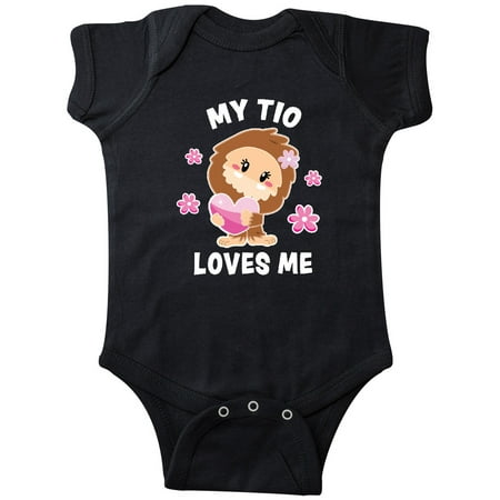 

Inktastic My Tio Loves Me with Bigfoot Gift Baby Girl Bodysuit