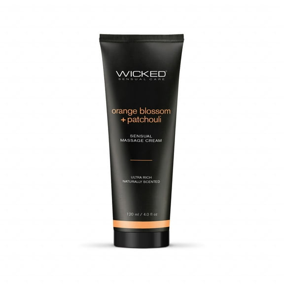 Wicked Sensual Care Orange Blossom & Patchouli Massage Cream  - 4 oz
