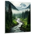 thumbnail image 2 of Designart "Misty Mornings in Canada" Canada Metal Wall Art Prints, 2 of 5