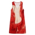 thumbnail image 7 of Guieoi Womens Dresses Plus Size Summer Sleeveless V-Neck Casual Dress with Pockets, Loose-Fit Casual Red XXXL, 7 of 7
