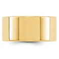 thumbnail image 2 of 14k Yellow Gold 10mm Lightweight Flat Wedding Ring Band Size 9.5 Man Classic   For Dad Mens  For Him, 2 of 7