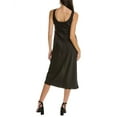 thumbnail image 2 of Anne Klein Womens Solid Bias Cut Midi Dress, Black, 8, 2 of 3