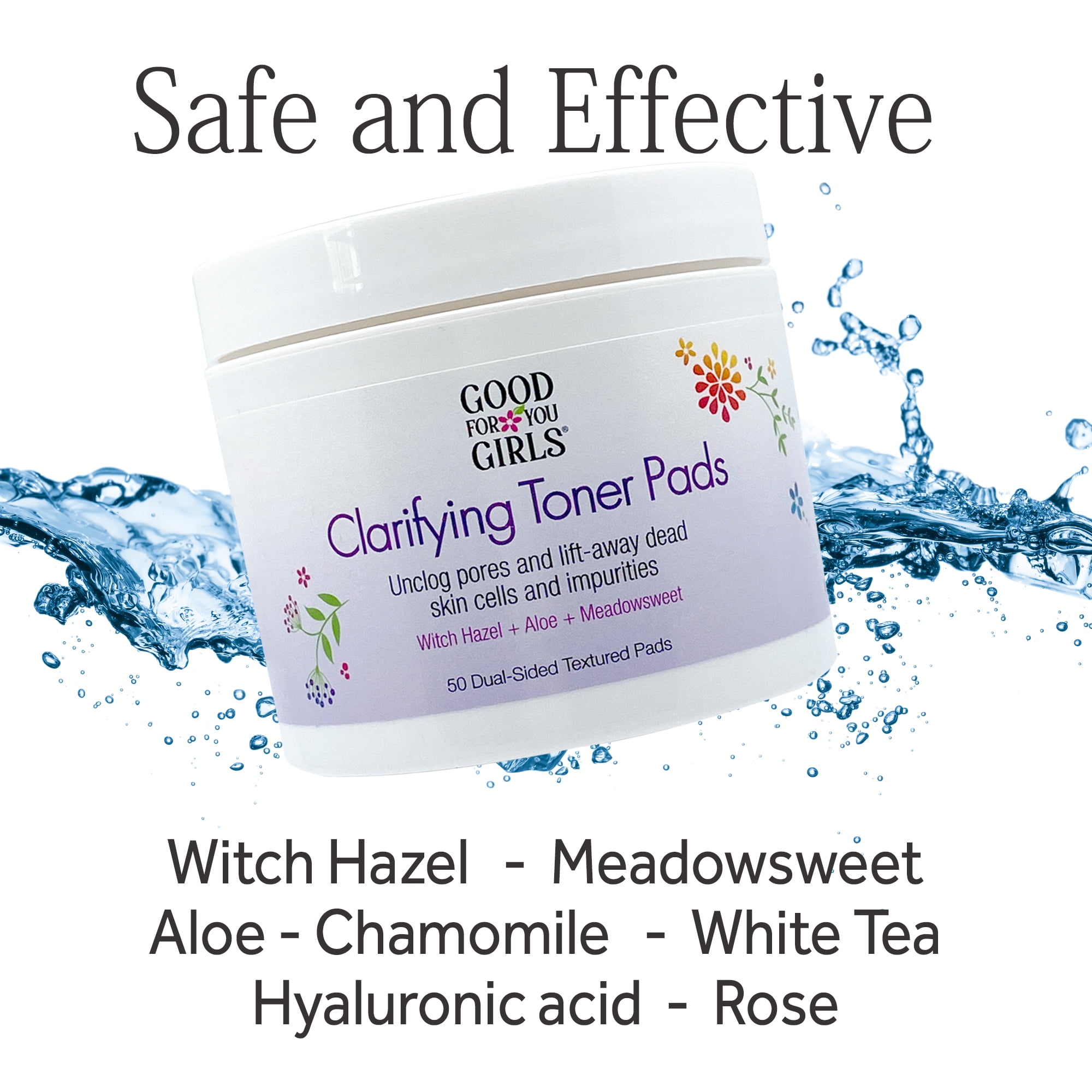 Good For You Girls Pore Cleansing Toner Pads. Twin Pack, 50 Pads each