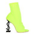 thumbnail image 2 of Women Peep Toe $ Dollar Sign Heel Ankle Boot 19047, 2 of 6