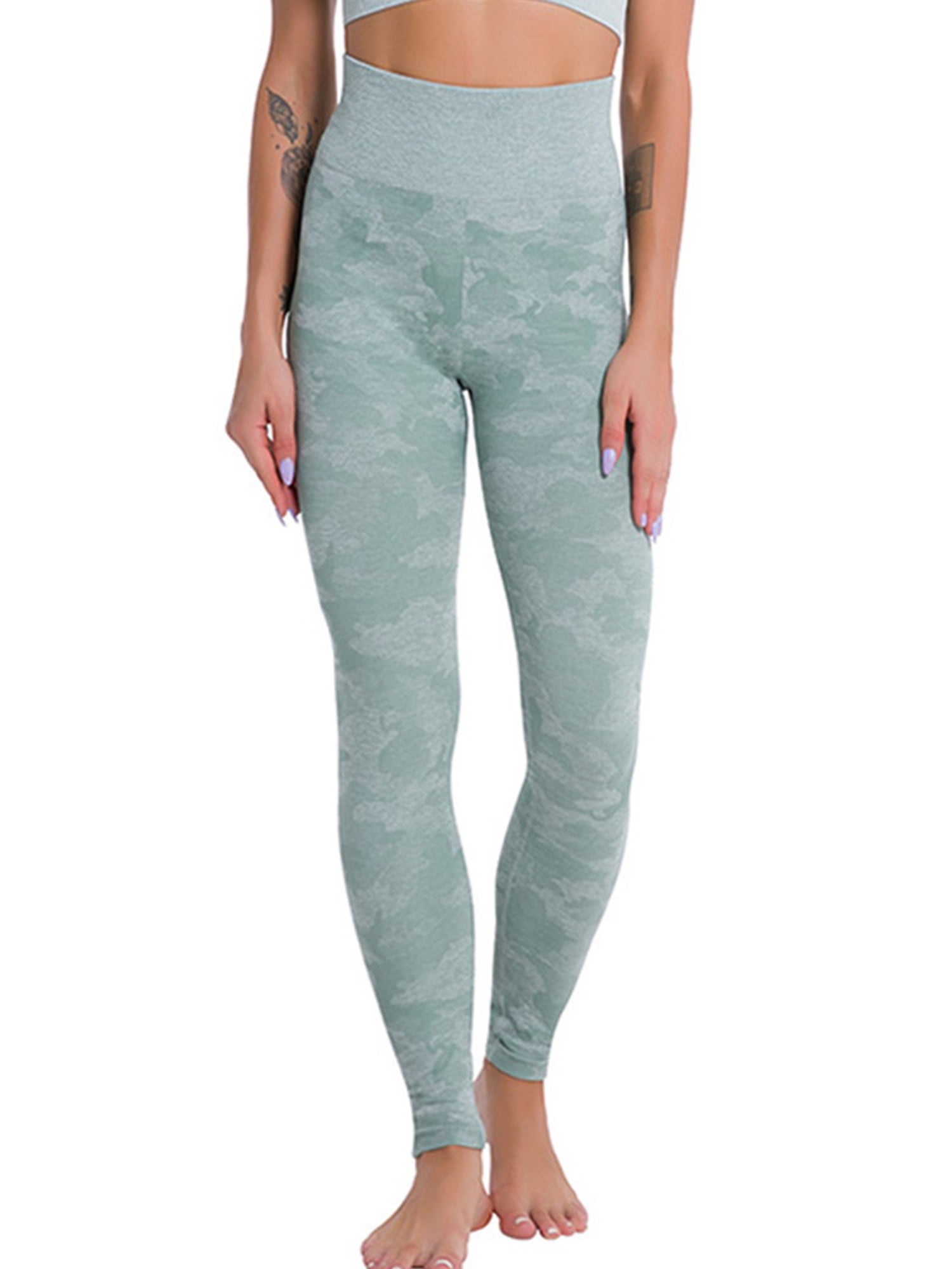 SAYFUT SAYFUT Camo Yoga Pants for Women High Waisted Gym Sport
