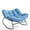 Blue, variant on Dovov Oversized Papasan Rocking Chair, Indoor Outdoor Rocking Papasan Chair Steel Outdoor Rocker with Padded Cushion for Bedroom Living Room Patio Garden Porch Backyard Lawn Deck Balcony, Beige