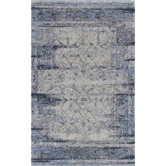 Dalyn Fresca Area Rug FC5 Fc5 Silver Silver Scrolls Vines 9' 6" x 13' 2" Rectangle