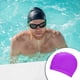 thumbnail image 5 of Uxcell Gorro de Natación de Silicona en Forma de Lágrima, Paquete de 2 para Mujeres y Hombres, Sombrero de Natación Impermeable y Antideslizante [Morado], 5 of 6