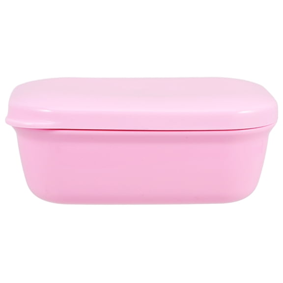 HINTRMENT Pink Travel Soap Box with Lid Leak Proof Portable Soap Container for Storage