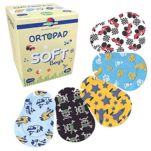 Parches para ojos Ortopad Soft Bamboo para niños de 2 a 4 años, 50 unidades