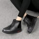thumbnail image 5 of Zapatos acolchados de algodón para mujer, botas cortas planas antideslizantes con forro polar para otoño e invierno, botas de nieve cálidas para personas mayores, 5 of 6
