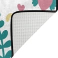 thumbnail image 4 of SKYSONIC Cue Cat Bee Flowers Pattern Lightweight Carpet Mats Area Soft Rugs Floor Mat Doormat Decoration for Rooms Entrance 36x24 inches, 4 of 6
