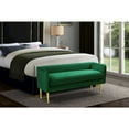 thumbnail image 6 of Meridian Furniture Audrey Green Velvet Bench, 6 of 6