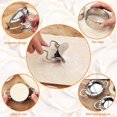 thumbnail image 4 of Juego de 8 Uds. Para hacer dumplings, moldes de prensa para dumplings de acero inoxidable, cortador de piel para dumplings, cuchara de relleno, cortador de anillo de harina, accesorios de cocina, 4 of 5