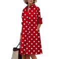thumbnail image 1 of Vestido Zhyaj para mujer, bohemio, maxi rojo, casual, playa, con bolsillos, 1 of 6