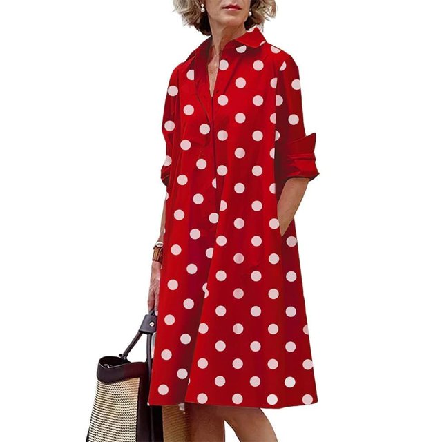 Vestido Zhyaj para mujer, bohemio, maxi rojo, casual, playa, con bolsillos