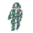 thumbnail image 4 of WXLWZYWL Family Halloween Pajamas Matching Sets Halloween Costumes 2024 Family Halloween Pumpkin Spider Ghost Printed Pajamas Funny Zipper Hooded Jumpsuit Pjs Matching Onesie, 4 of 4