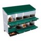thumbnail image 1 of WhizMax Cajas Nido para Pollos, Caja Nido para Pollos, Caja Nido Enrollable, Cajas para Colocar Pollos, Caja Nido para Gallinas con Tapa para Gallinero, 8 Compartimentos, Verde, 1 of 8