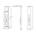 thumbnail image 7 of Blue Ocean  SPS8852 63-inch Stainless Steel Thermostatic Shower Panel Tower with Rainfall Showerhead, Body Nozzles, and Handheld Showerhead, 7 of 7