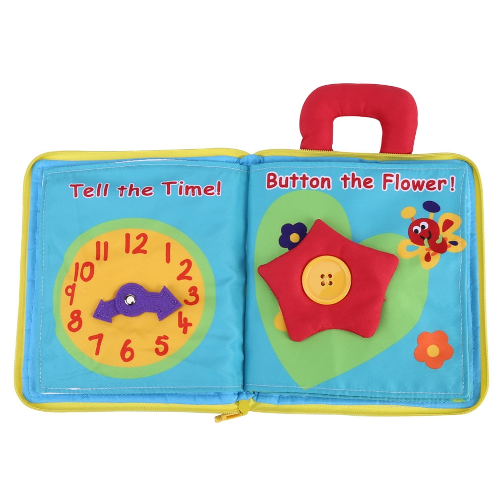 Soft Book for Babies Crinkle Cloth Books with Teether