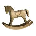 thumbnail image 4 of CoudarTitie Rocking Horse Artistic Wood Sculpture for Cabinet Table Centerpiece Tabletop Yellow, 4 of 9
