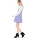thumbnail image 4 of Vestido Allegra K de San Patricio con Decoración de botones tirantes Acampanado Purpúreo claro S, 4 of 6