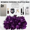 thumbnail image 2 of Bolso de mano JAMBHALA Elegante monedero de noche para mujer, color morado, 2 of 8