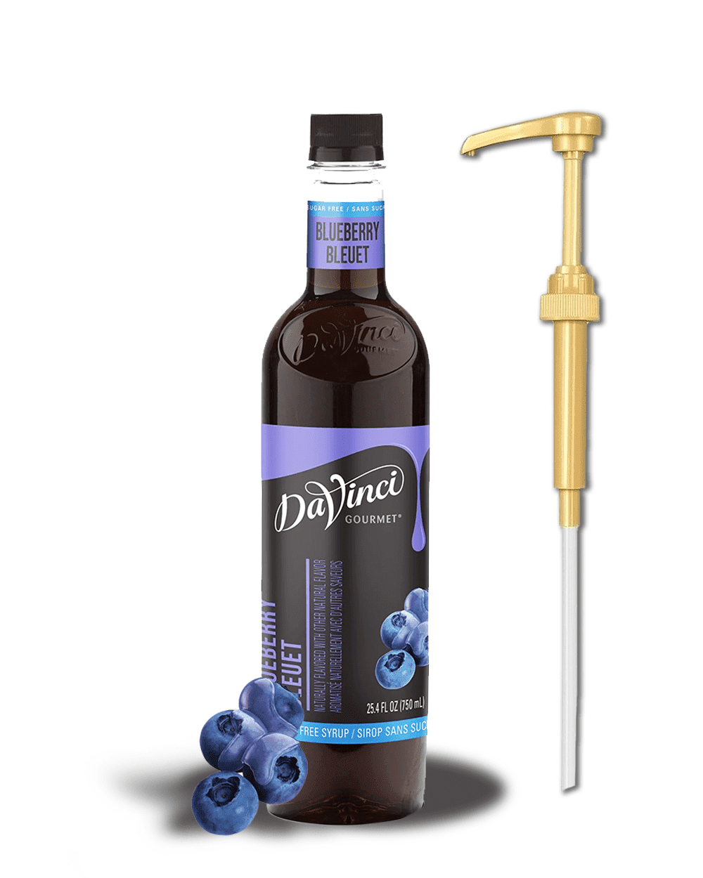 DaVinci Gourmet Sugar-Free Blueberry Syrup, 750 ml - Liquid Fruit